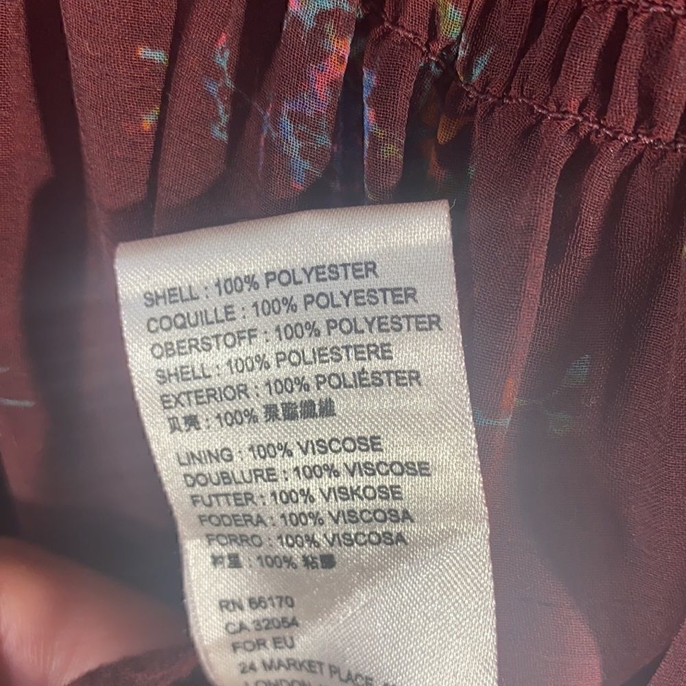 FREE PEOPLE CLOUD NINE MAXI DRESS IN WINE SIZE XS - Picture 12 of 12